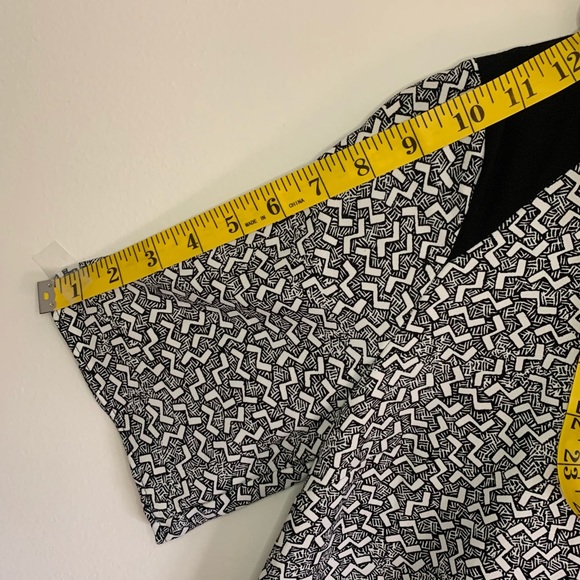 River Island Black and White Pattern Shift Dress, UK6 - Picture 5 of 14